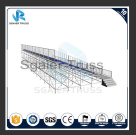 Temporary 2 - 20 Rows Steel Grandstand Chair System For University Event