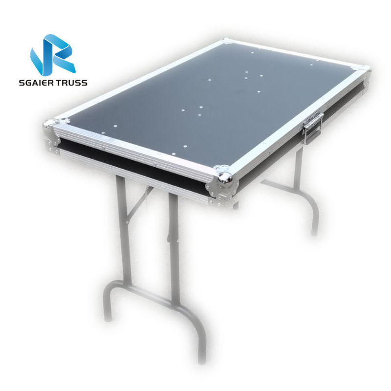 Universal Fold Out Table Rack Flight Case For Lighting Speaker